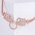 Rope texture silver statement necklace with artisanal knots and anti-tarnish finish