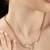 Rope texture silver statement necklace with artisanal knots and anti-tarnish finish