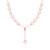 Star-shaped cz rose gold pendant necklace with celestial design and sparkling finish