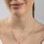 Star-shaped cz rose gold pendant necklace with celestial design and sparkling finish