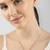 Star-shaped cz rose gold pendant necklace with celestial design and sparkling finish