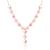 Heart cluster cz rose gold necklace with whimsical romance and layered charms