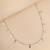 Tiny star cz silver pendant necklace with celestial dance and dainty design