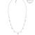 Tiny star cz silver pendant necklace with celestial dance and dainty design