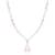 Star cascade cz multicolour necklace with graduated design and sterling chain