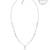 Star cascade cz multicolour necklace with graduated design and sterling chain