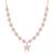 Star cz rose gold pendant necklace with dazzling celestial display