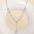 Circle silver pendant necklace with infinity symbol and polished finish