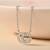 Gg motif silver necklace with iconic design and contemporary look