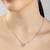 Gg motif silver necklace with iconic design and contemporary look