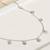Hexagon charm silver necklace with minimalist design and daily elegance