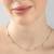 Star charm silver necklace with cube chain and everyday celestial look