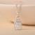 Lock design silver pendant necklace with sleek finish and daily wear appeal