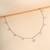 Starfish charm cz silver necklace with ocean theme and whimsical touch