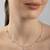 Starfish charm cz silver necklace with ocean theme and whimsical touch