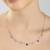 Constellation cz multicolour pendant necklace with celestial stars and sparkle