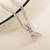 Lock pendant dual chain silver necklace with chic style and modern edge