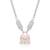 Lock pendant dual chain silver necklace with chic style and modern edge