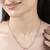 Lock pendant dual chain silver necklace with chic style and modern edge