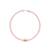 Twisted rose gold charm bracelet