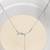 Teardrop pendant silver necklace with classic design for date night