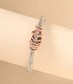 Twisted charm bracelet