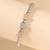 Beaded charm silver bracelet