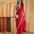 Cherry ethnic motifs kutchi embroidery silk blend saree