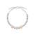 Beaded charm silver bracelet