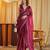 Rani beads and stones embellished saree