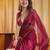 Rani beads and stones embellished saree