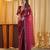 Rani beads and stones embellished saree