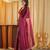 Rani beads and stones embellished saree