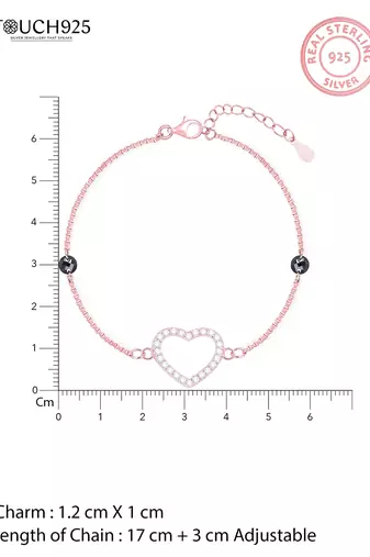 Charm heart bracelet