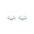 Touch925 sparkle green stone toe rings