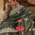 Mahendi beads and stones embellished supernet saree