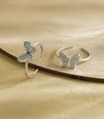 Touch925 butterfly toe rings