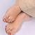Touch925 butterfly toe rings