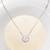Initial 'p' round pendant silver necklace with cube chain and bold charm