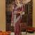 Rust beads and stones embellished supernet designer saree