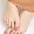 Touch925 classic spiral toe ring