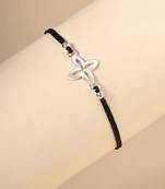 Stone studded flower bracelet