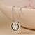 Initial 't' round pendant silver necklace with cube chain and bold charm