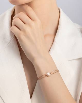 Double chain pearl bracelet 3