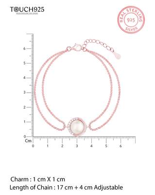 Double chain pearl bracelet 4