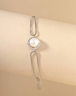 Double chain pearl bracelet 1