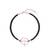 Heart-shaped petal bracelet