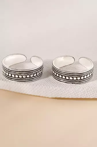Touch925 bohemian charm toe ring