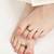 Touch925 elegant linework toe ring
