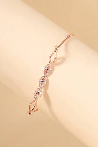 Evil eye stone bracelet